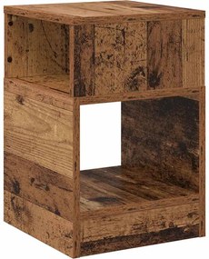 vidaXL End Table Παλιό ξύλο 30,5 x 30 x 45 εκ Επεξεργασμένο ξύλο