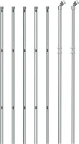 vidaXL Συρματόπλεγμα Περίφραξης Ασημί 1 x 10 μ.