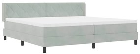 vidaXL Κρεβάτι με Ελατήρια και Στρώμα Μαύρο 100x200 εκ. Βελούδο