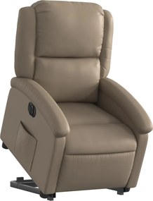 vidaXL Πολυθρόνα Ηλεκ.Ανακλινόμενη με Ανύψωση Συνθ. Δέρμα