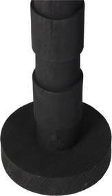 Κηροπήγιο ArteLibre Μαύρο Polyresin 8.8x8.8x36.5cm