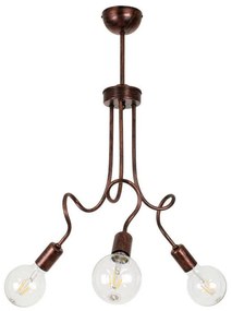 Φωτιστικό Οροφής Aspect 00788 3xE27 Με Πλέγμα Φ42x60cm Bronze GloboStar