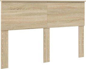 vidaXL Σκελετός Κρεβατιού Sonoma Δρυς 140 x 190 cm Επεξεργασμένο Ξύλο