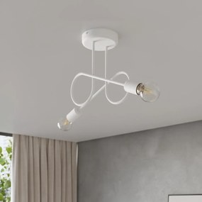 Φωτιστικό οροφής LOOP 2 λευκό ατσάλι/2xmax 15W LED