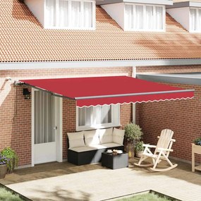 vidaXL Σκηνίτσα Αναδιπλούμενη with Κόκκινο 400 x 350 εκ ύφασμα