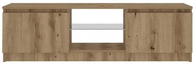 vidaXL Έπιπλο Τηλεόρασης με LED Αρτισιανή Δρυς 120x30x36 εκ Επεξ.Ξύλο