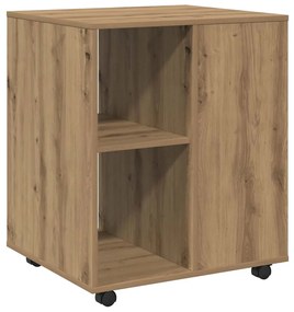 vidaXL Ντουλάπι Τροχήλατο Αρτισιανή Δρυς 60x53x72 εκ. Επεξεργ. Ξύλο