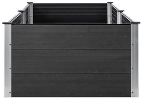 vidaXL Ζαρντινιέρα Υπερυψωμένη Γκρι 200 x 100 x 54 εκ. από WPC