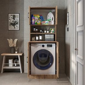 Stewehome Ντουλάπι Πλυντηρίου με Πόρτες Δρυς 70x68.8x180 cm