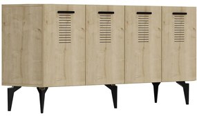 Μπουφές Asimo 475OLV2770 150x40x79cm Oak Μοριοσανίδα, Μελαμίνη