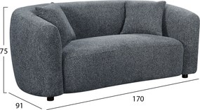 ΣΕΤ ΣΑΛΟΝΙ 2ΤΜΧ 3Θ+2Θ NORD HM10811.01 ΓΚΡΙ ΥΦΑΣΜΑ