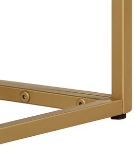 Τραπέζι Κονσόλα 90 x 30 x 76 εκ. από Μασίφ Ξύλο Μάνγκο/Σίδερο - Καφέ