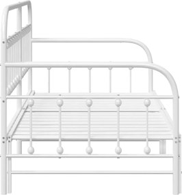 vidaXL Σκελετός κρεβατιού ημέρας Λευκό 90 x 190 cm