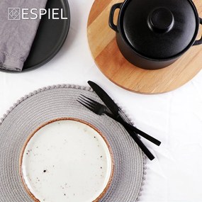 LAVA ΚΑΤΣΑΡΟΛΑΚΙ STONEWARE ΜΑΥΡΟ 400ML D: 12 H: 6CM