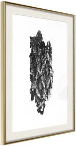 Αφίσα - Texture of a Tree - 20x30 - Χρυσό - Με πασπαρτού