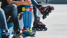 Nijdam® Nijdam Inline Skates - Παγοπέδιλα Combo "Red Raider" N14AC01
