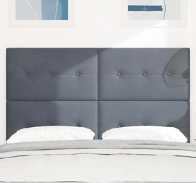 vidaXL Κεφαλάρι Σκούρο Γκρι 144 cm Βελούδο