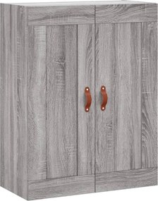 vidaXL Ντουλάπι Γκρι Sonoma 69,5 x 34 x 180 εκ. Επεξεργασμένο Ξύλο