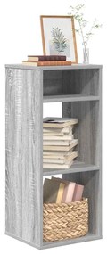 Βιβλιοθήκη Γκρι Sonoma 34x31x80 εκ. από Επεξεργασμένο Ξύλο