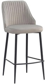 Σκαμπό Bar King 26-0057 44x53x95 Beige-Black