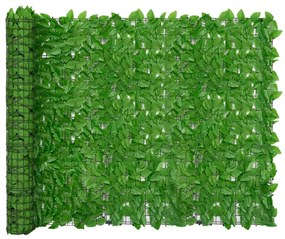 Διαχωριστικό Βεράντας με Φύλλα Πράσινο 600 x 150 εκ. - Πράσινο