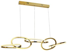 ΚΡΕΜΑΣΤΟ Φ/Σ LED 72W 5700LM CCT IP20 ΧΡΥΣΟ ΑΤΣΑΛΙ + ΑΚΡΥΛΙΚΟ ACA HM88LEDP5GDCCT