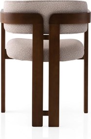 Καρέκλα Καρυδιά / Κρέμ COZY 57x44x76