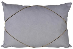 Artekko Pillow Μαξιλάρι με Φερμουάρ Ύφασμα Γκρι (35x50x12)cm Artekko T42339