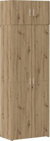 vidaXL Ντουλάπι αποθήκευσης 2 pcs Artisan Oak 70 x 42,5 x 225 εκ