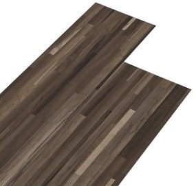 vidaXL Δάπεδο Αυτοκόλλητο Ριγέ Καφέ 5,21 μ² / 2 χιλ. από PVC
