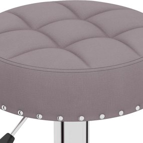 vidaXL Σκαμπό Μπαρ 2 τεμ. Χρώμα Taupe Υφασμάτινα