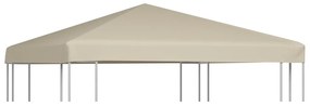vidaXL Κάλυμμα για Κιόσκι Μπεζ 3 x 3 μ. 310 γρ./μ²