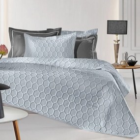 Κουβερλί King Size (Σετ 240x250) Guy Laroche Hive Silver