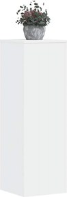 vidaXL Βάση Γλάστρας Λευκό 33x33x100 εκ. από Επεξεργασμένο Ξύλο