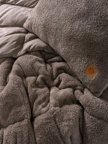 Single Quilt &amp; Pillow Set Pelus - Beige Beige