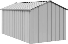 vidaXL Σπιτάκι σκύλου με οροφή 114x202x101 cm Γαλβανισμένος χάλυβας