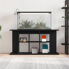 vidaXL Βάση Ενυδρείου Μαύρη Δρυς 120x40x60 εκ. από Τεχνητό Ξύλο