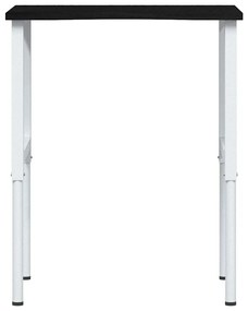vidaXL πάγκος εργασίας σκούρο καφέ 80x60x(71,5-98) cm μασίφ ξύλο δρυς