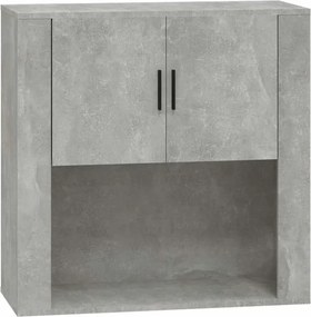 vidaXL Ντουλάπι Τοίχου Γκρι Σκυρ. 80x33x80 εκ. Επεξεργασμένο Ξύλο