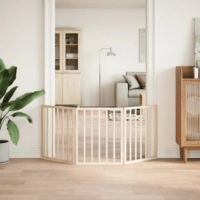 vidaXL Διαχωριστικό Σκύλων Πτυσσόμενο 3 Πάνελ 150 εκ. Ξύλο Λεύκας