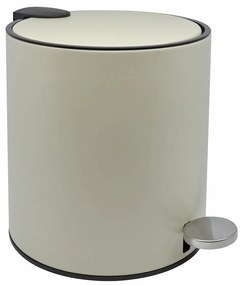 Καλάθι Μπάνιου 5lt Soft Close Μπεζ Ματ Inox ANKOR