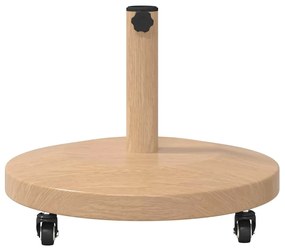 vidaXL Βάση ομπρέλας Ανοιχτό Ξύλο 48 x 48 x 32 εκ.
