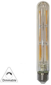 Adeleq Led Λάμπα Cog Σωλήνας Διάφανος l:185Mm D:30Mm Ε27 6W Ντιμαριζόμενο Θερμό 13-273026009