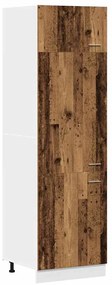 Ντουλάπι ψυγείου Παλιό ξύλο 60x57x207 cm Ξύλινο μηχανουργείο - Καφέ