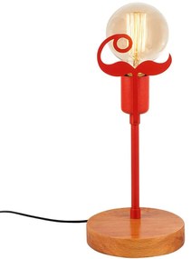 Φωτιστικό Επιτραπέζιο Beami 536NTD3109 15x15x35cm 1xE27 40W Walnut-Red Opviq