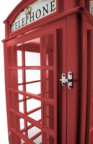 Διακοσμητικό Phone Booth-Kokkino