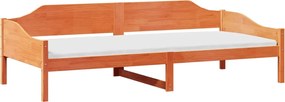 vidaXL Σκελετός Κρεβ. Χωρίς Στρώμα Καφέ Κεριού 90x200 εκ Μασίφ Πεύκο