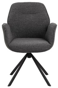 Καρέκλα Oakland 916, Ανθρακί, Γκρι, 91x61x59cm, 9 kg, Ταπισερί, Μεταλλικά, Μπράτσα | Epipla1.gr
