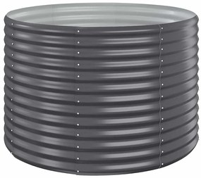 vidaXL Ζαρντινιέρα Ανθρακί 100x100x68εκ Γαλβανισμένος χάλυβας