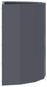 vidaXL Γλάστρα Ανθρακί 60 x 30 x 50 εκ. Ατσάλι